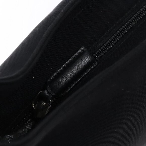 Salvatore Ferragamo Vala Shoulder Bag Canvas Black Silver Auth - Picture 13 of 16